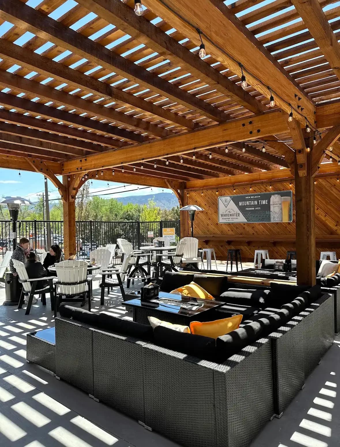 Craft cocktails at a rooftop event